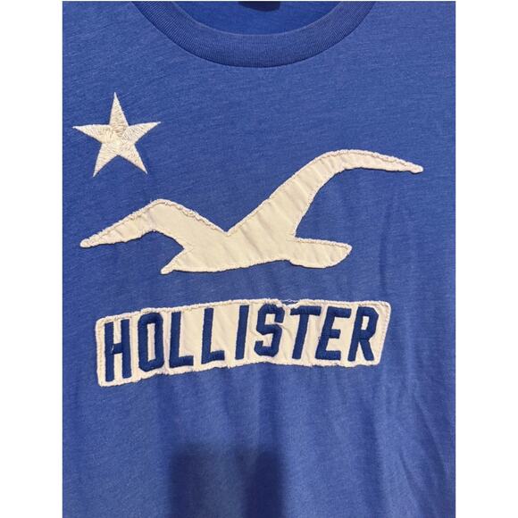 Hollister Y2K California Logo T Shirt Blue, Mens SZ Medium - Picture 3 of 5